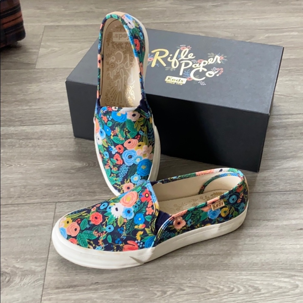 RIFLE PAPER CO double decker slip on keds